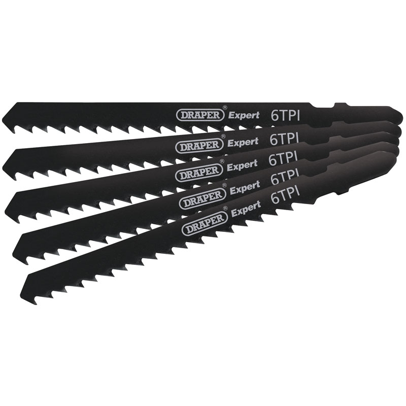 Draper 81725 DT144D Expert 5 Piece DT144D 100mm Jigsaw Blade Set