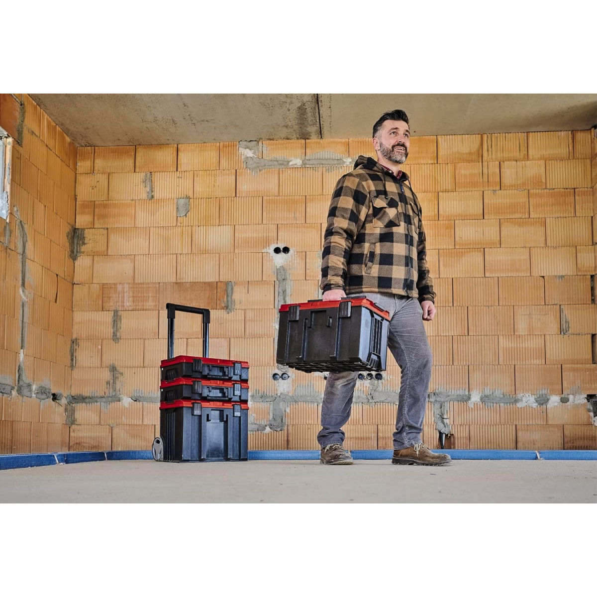 Einhell EINECASEM E-Case M Tool Storage Case With Organiser Insert