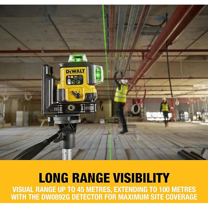 DeWalt DCLE14361GB-XJ Multi Line USB-C 3 x 360° Green Beam Laser Level 