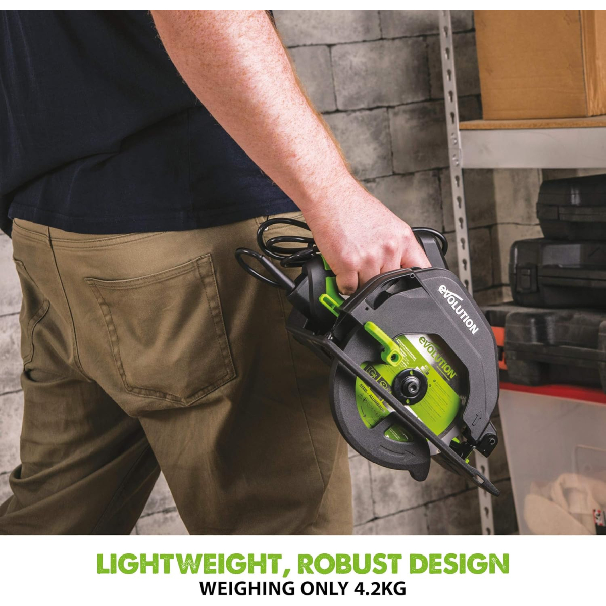 Evolution 026-0007 F165CCSL 165mm Multi-Material Circular Saw 1200W 240V
