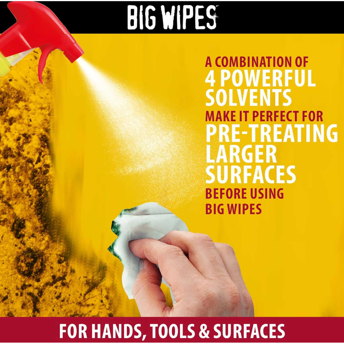 BIG WIPES BGW2448 Power Spray PRO+ Cleaning Spray 1 litre