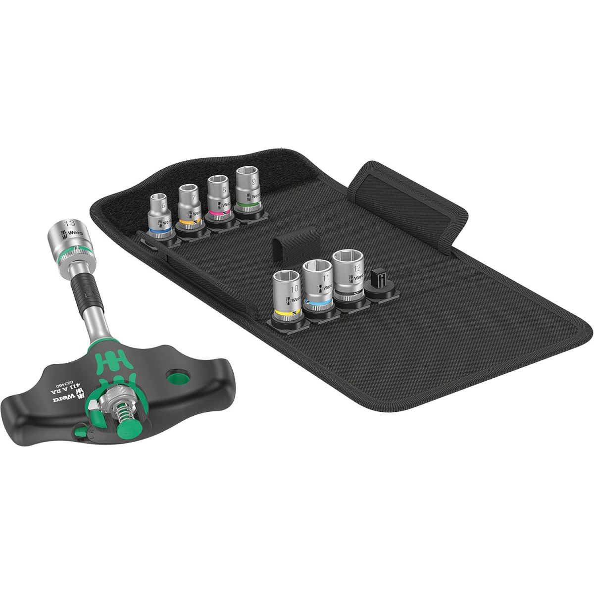 Wera 05023470001 Kraftform Kompakt 400 RA Set 2, 9 pieces