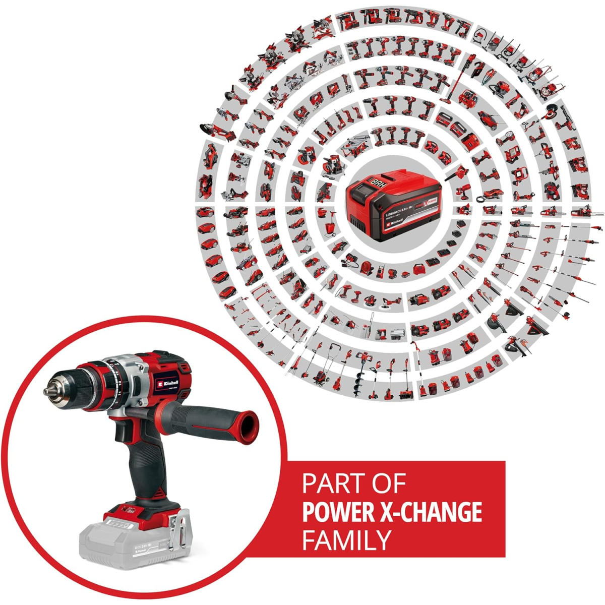 Einhell 4514305 Body Only TP-CD 18/60 Li-i BL 18V Brushless Power X-Change 80Nm Cordless Impact Drill 