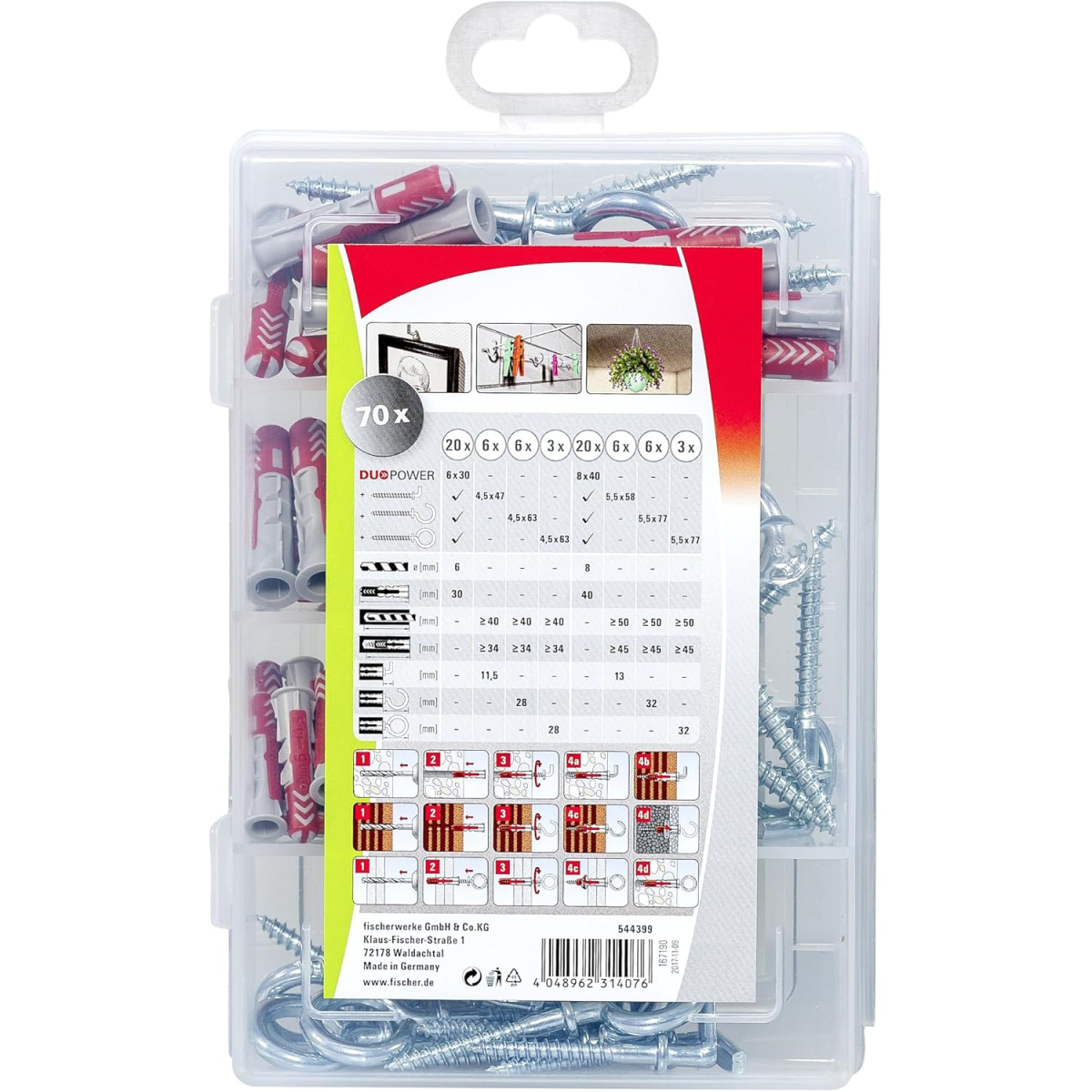 Fischer 544399 Profi-Box DuoPower + Hooks