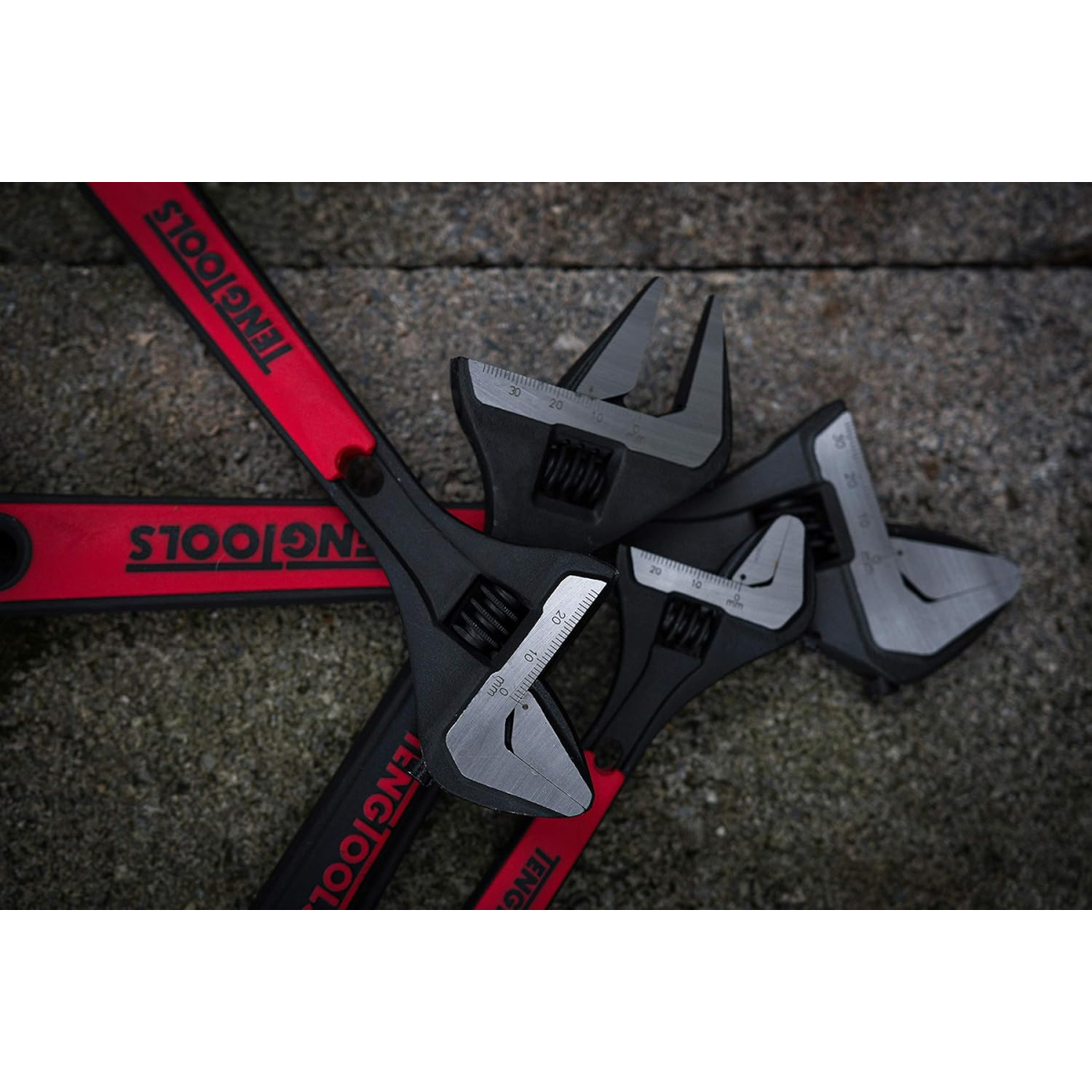 TengTools TADJ04 4 Piece Adjustable Wrench Set