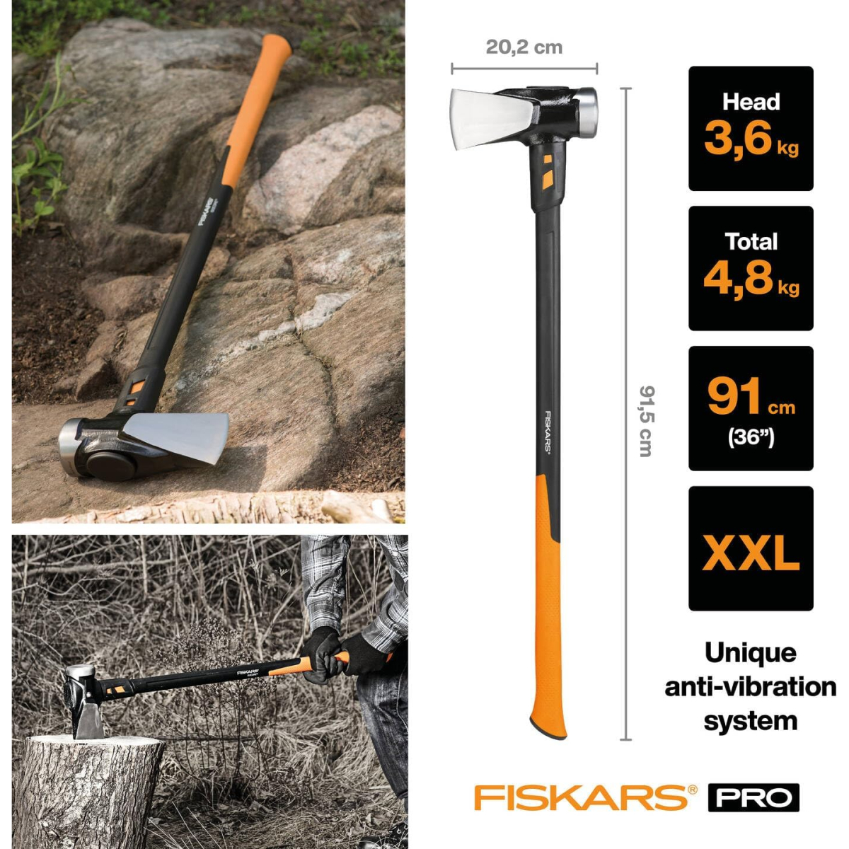 Fiskars 1020220 IsoCore Builder's Axe