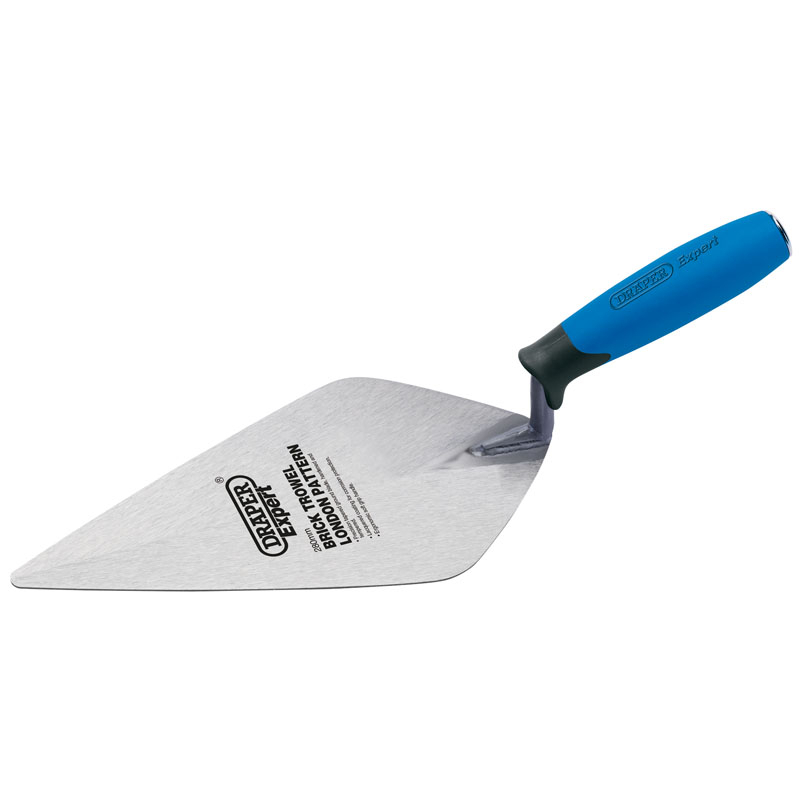 Draper 82148 BTSS/SGW Soft Grip Stainless Steel London Pattern Brick Trowel (280mm)