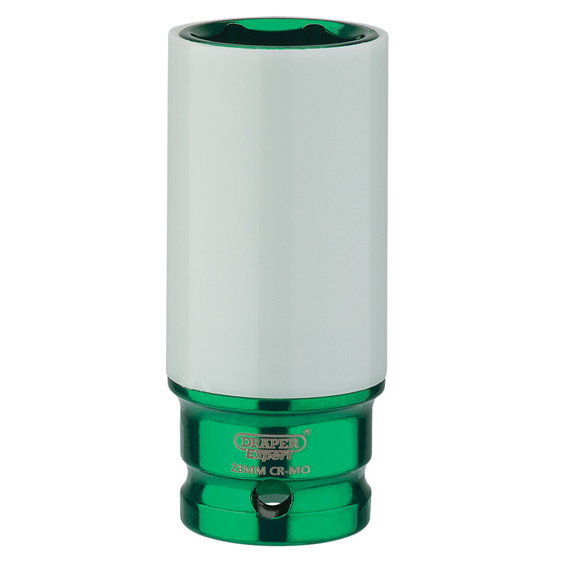 Draper 83033 AWNS/23MM 1/2" Sq. Dr. Hi Torq&#174; Wheel Nut Socket for Alloy Wheels (23mm)