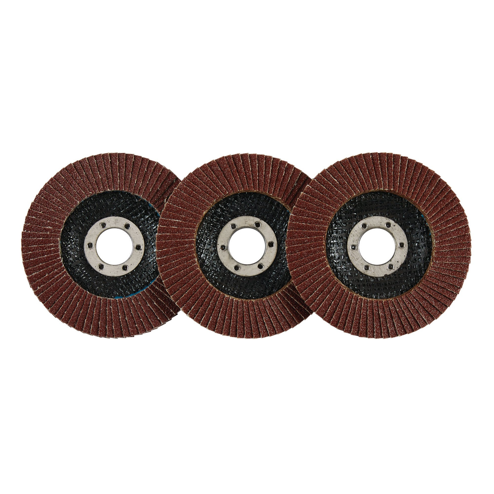 Draper 83067 FDAB115 Aluminium Oxide Flap Discs, 115 X 22.23mm, 60 Grit (Pack Of 10)