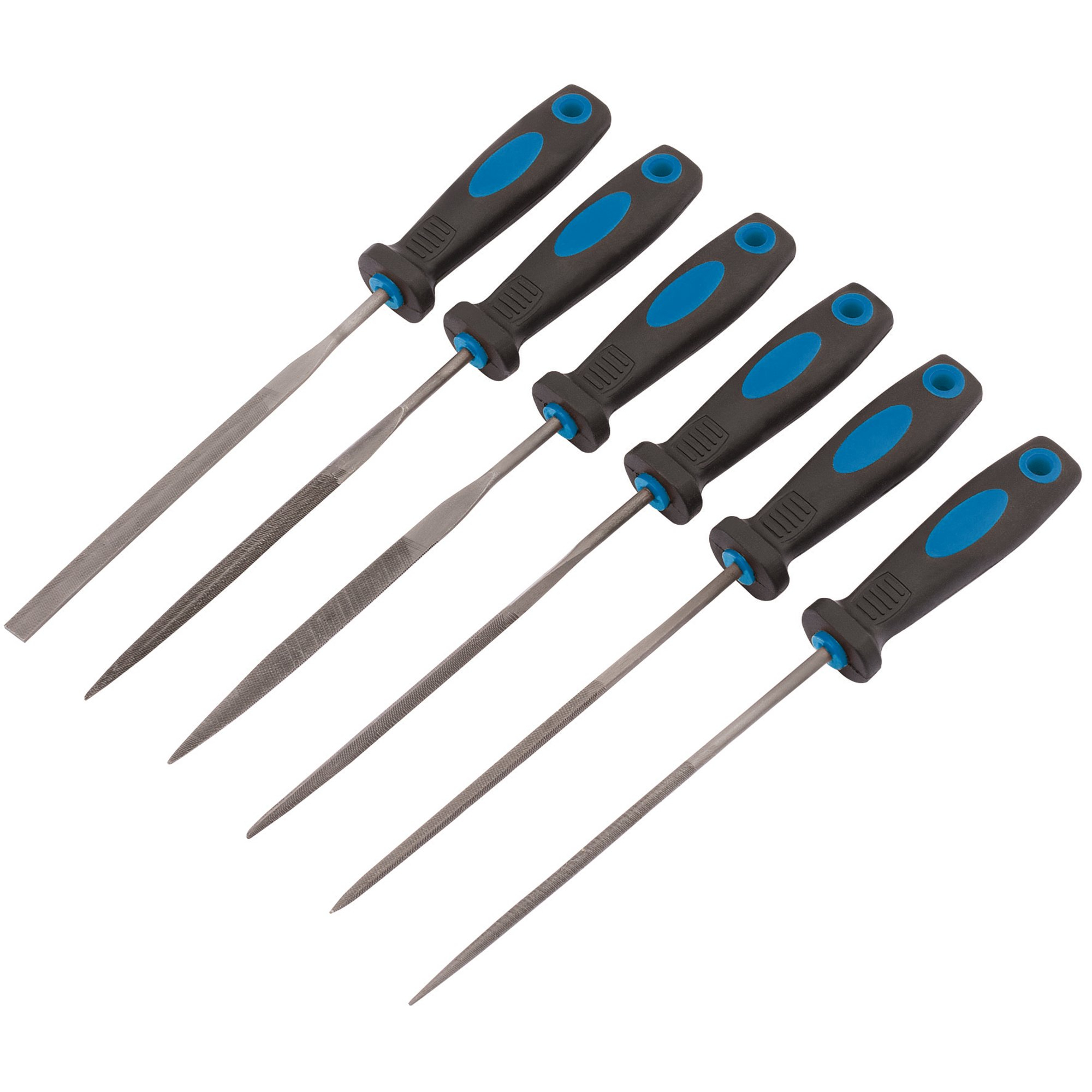 Draper 83480 NF6/SG/B 150mm Soft Grip Needle File Set (6 Piece)