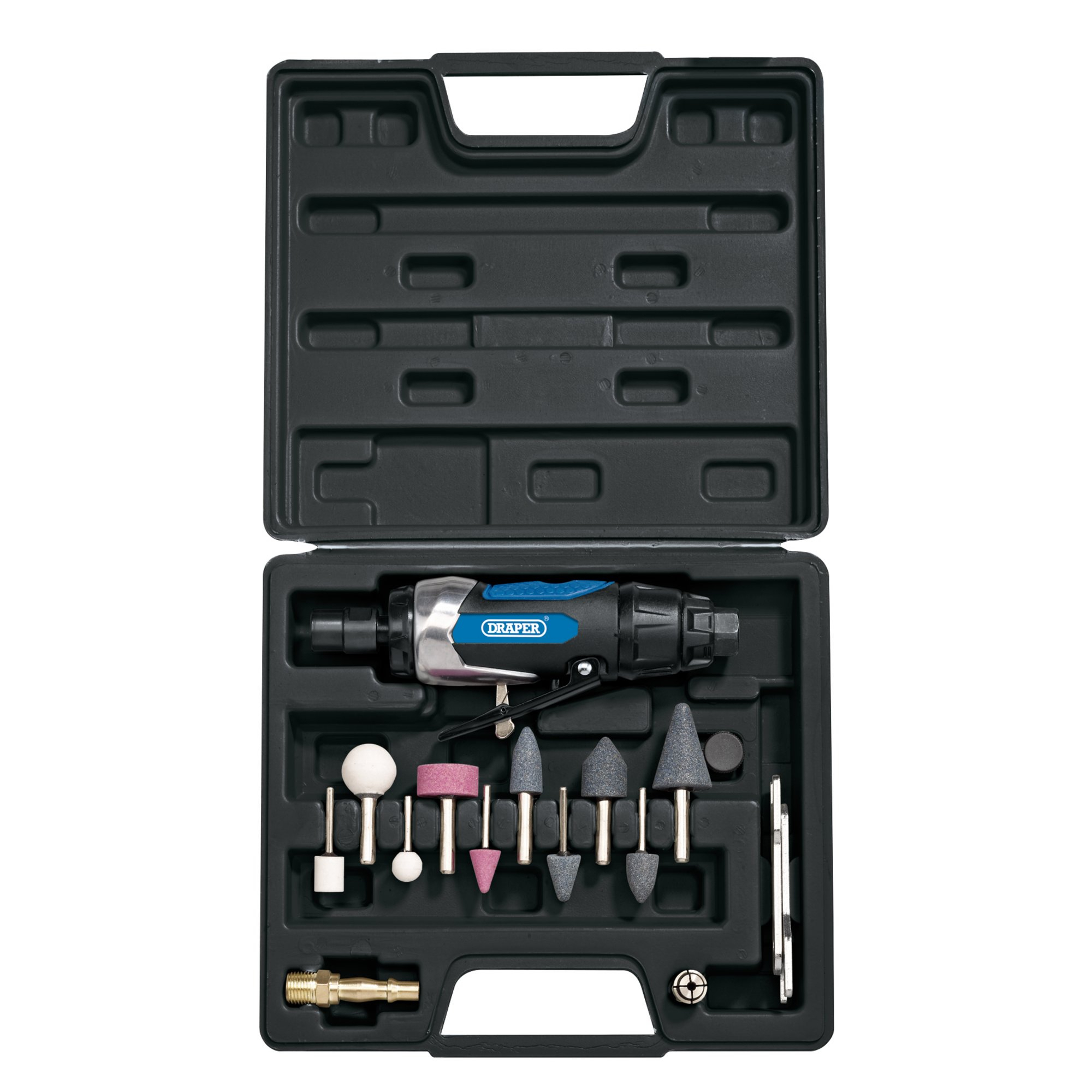 Draper 83736 DAT-AGK Air Die Grinder Kit (15 Piece)