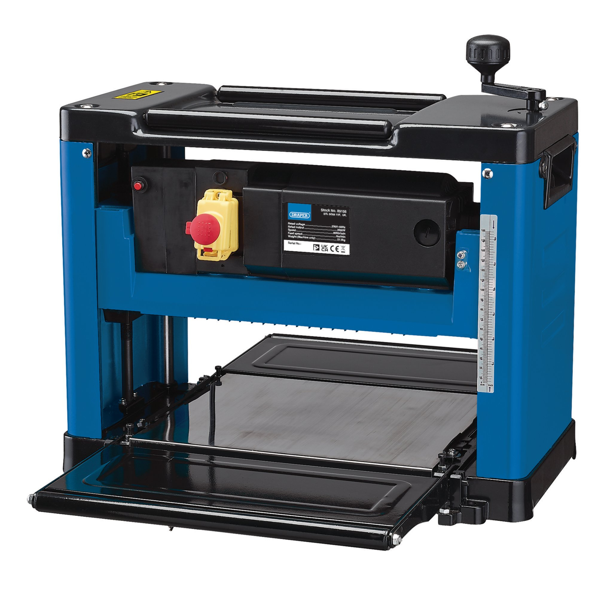 Draper 89156 PT2000D 230 V Planer Thicknesser, 330mm, 2,000 W