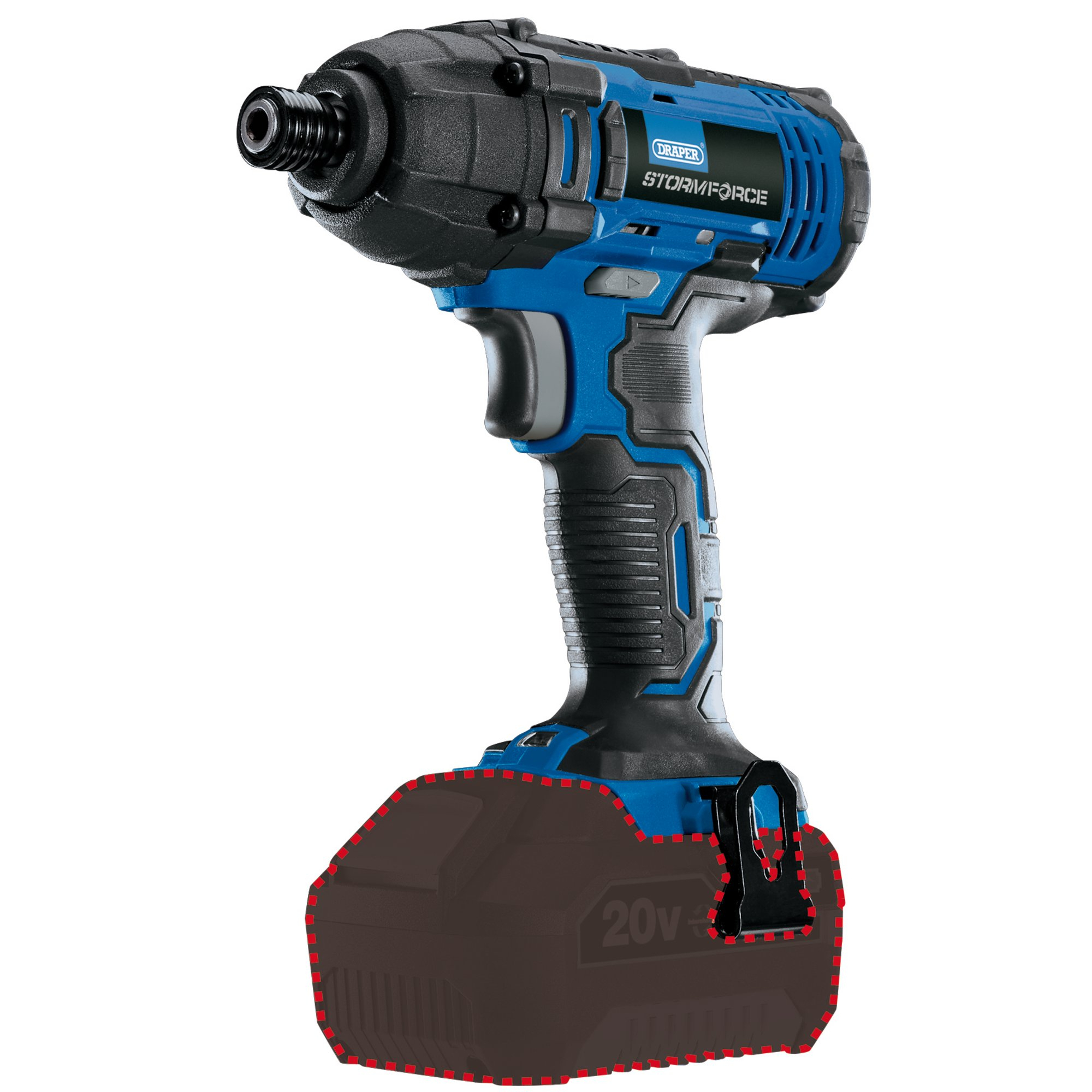 Draper 89520 CID20SF Storm Force&#174; 20V Cordless Impact Driver   Bare