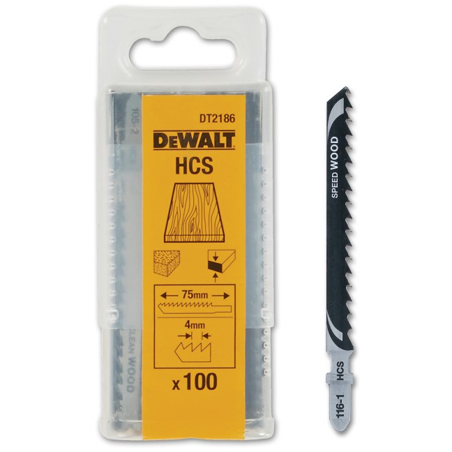 DeWalt DT2186-QZ HCS Wood Cutting Blades Bulk Packs (100 x Blades)