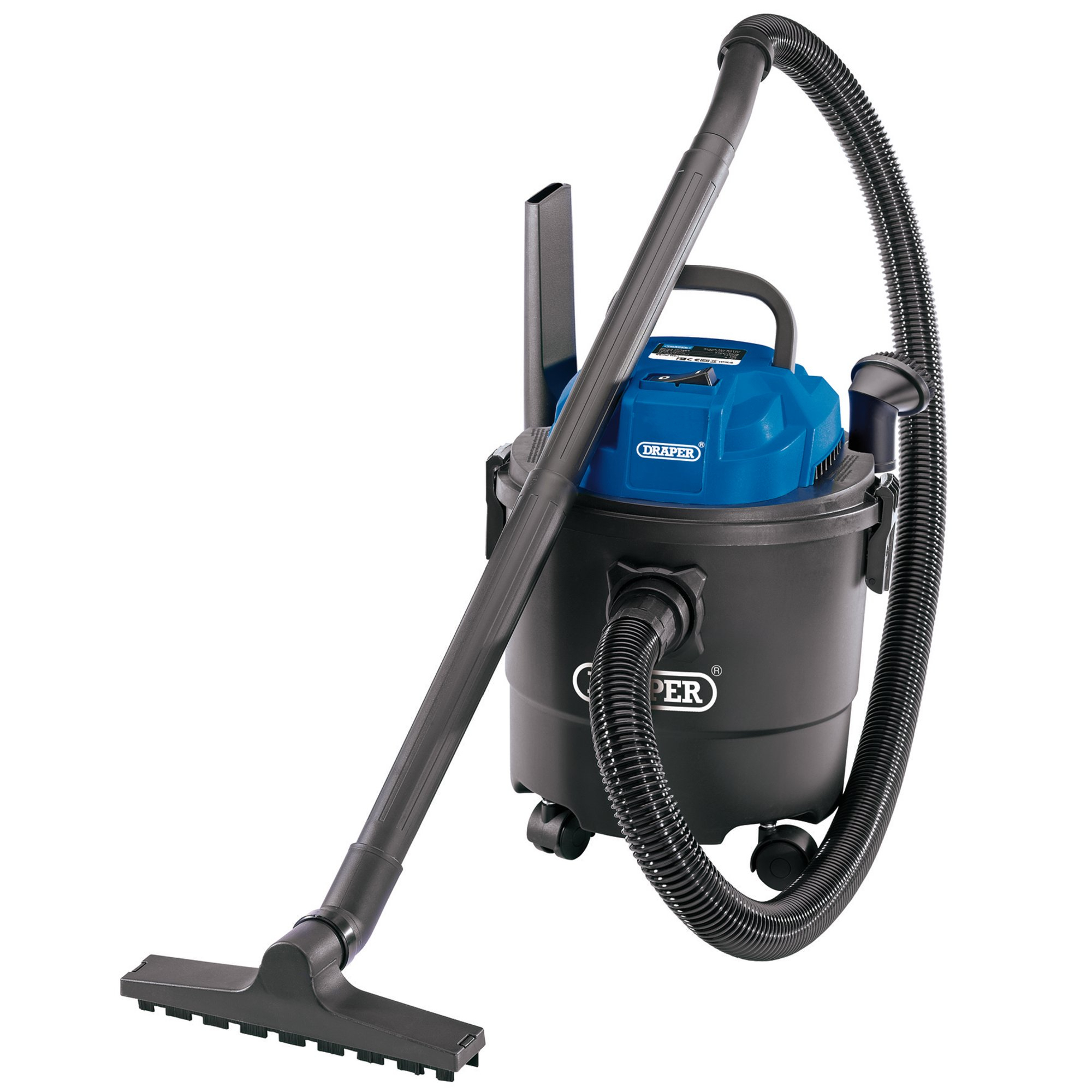 Draper 90107 WDV15P 230V 1250W 15L Wet and Dry Vacuum Cleaner 