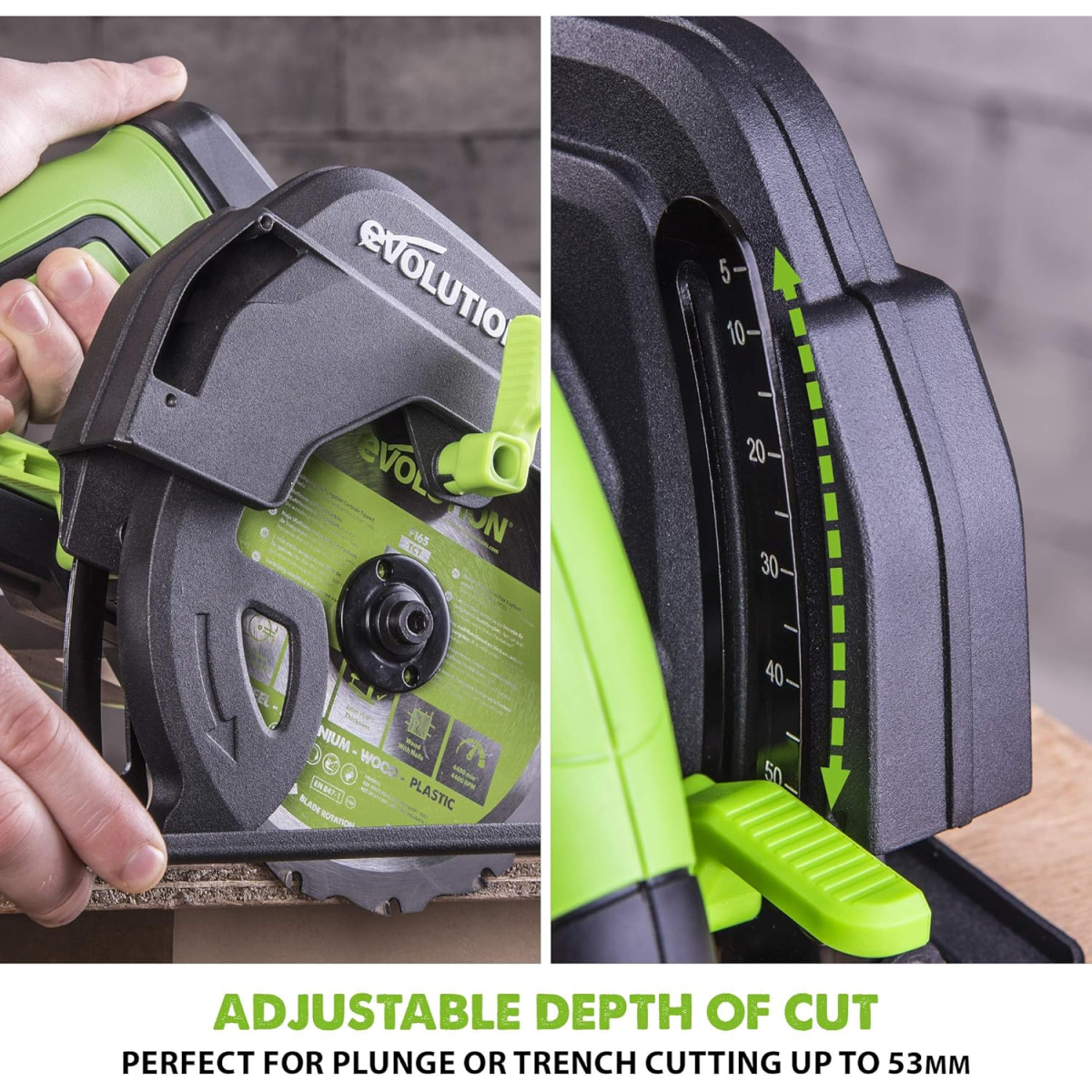 Evolution 026-0007 F165CCSL 165mm Multi-Material Circular Saw 1200W 240V