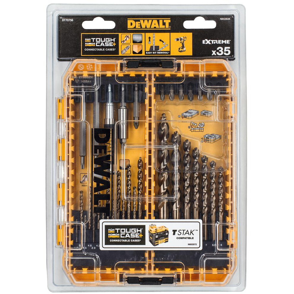 DeWalt DT70756-QZ EXTREME® 35pc Metal Drill Drive Set in TOUGH CASE+