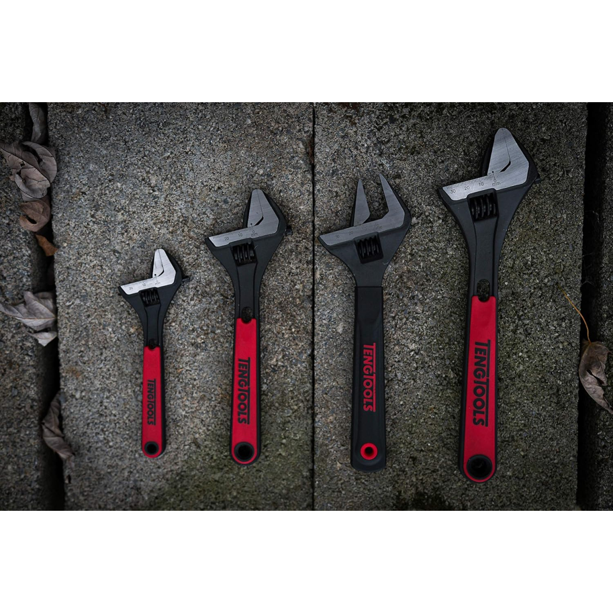 TengTools TADJ04 4 Piece Adjustable Wrench Set