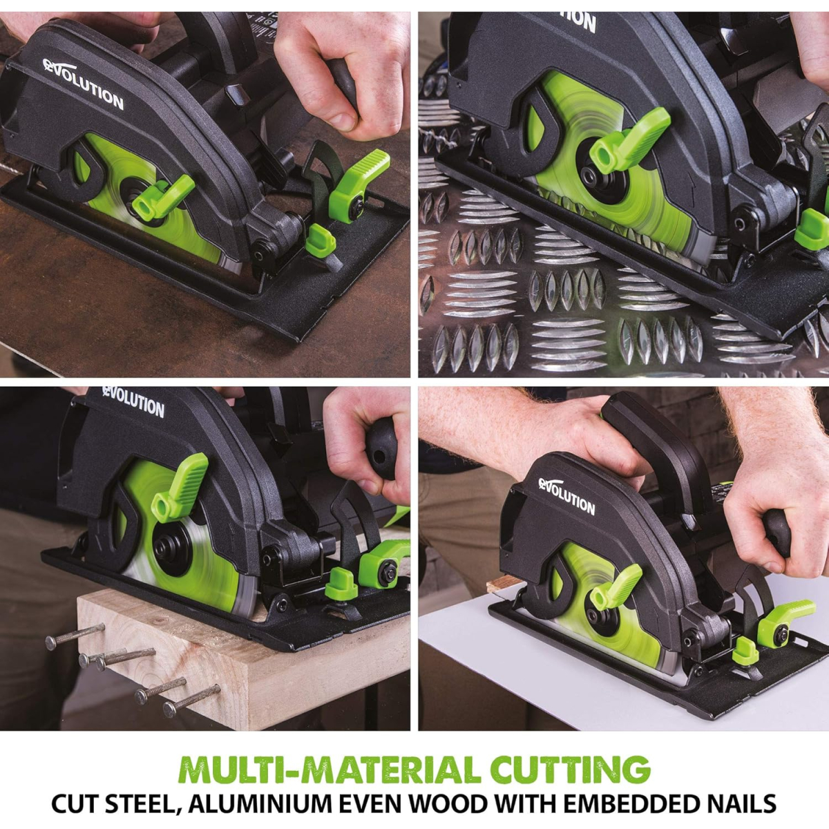 Evolution 026-0007 F165CCSL 165mm Multi-Material Circular Saw 1200W 240V