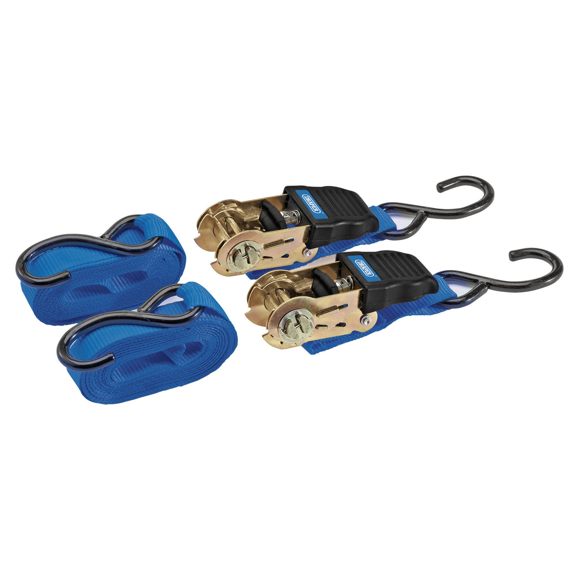 Draper 92769 RTDS250C/2 4.5 Mtr Rat.Tie Down Strap 2 Pk