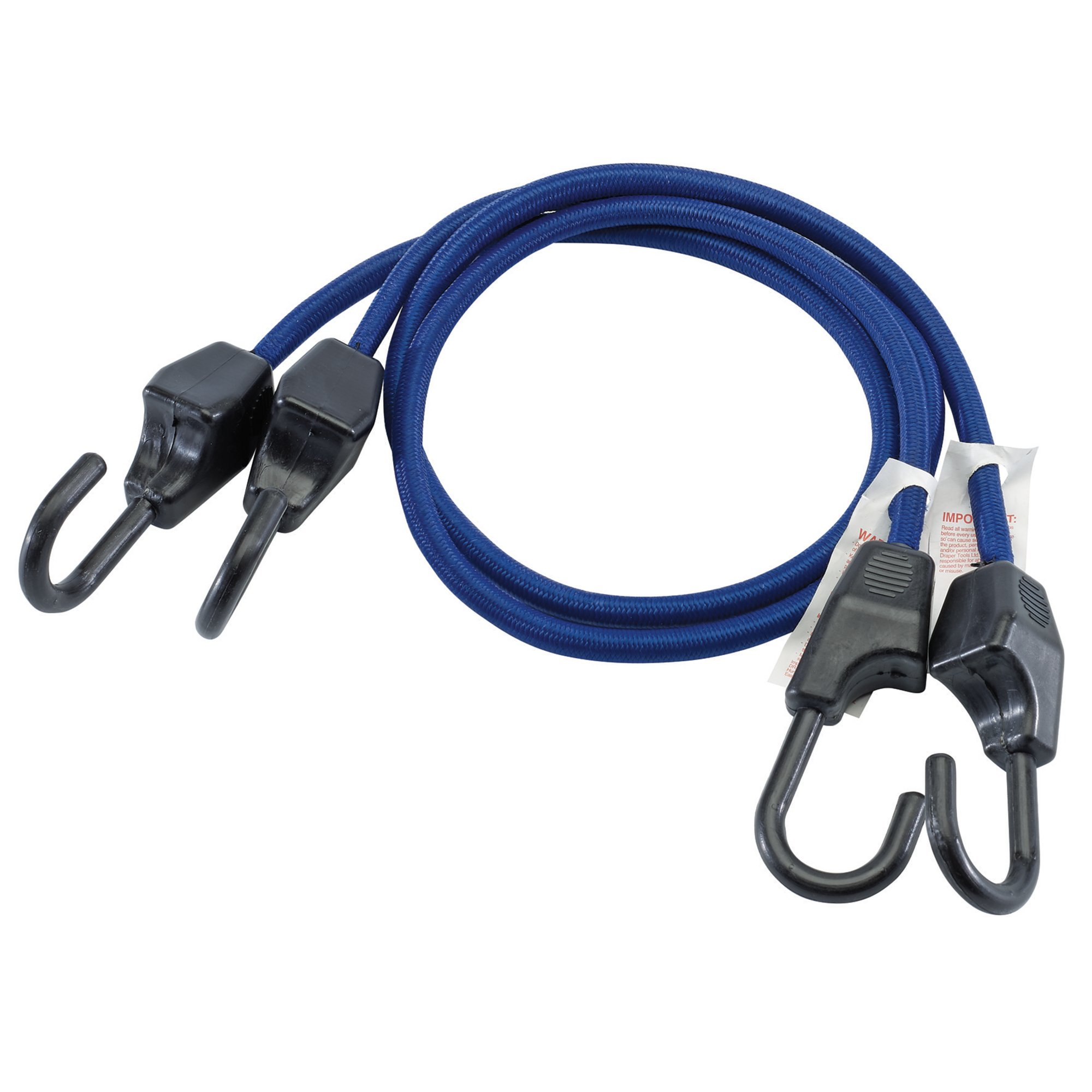 Draper 94190 BCHD800-B Heavy Duty Bungees, 800mm (Pack Of 2)