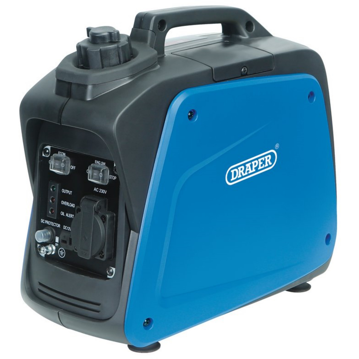 Draper 95176 DGI800DI 4-Stroke Petrol Engine Inverter Generator (700W)