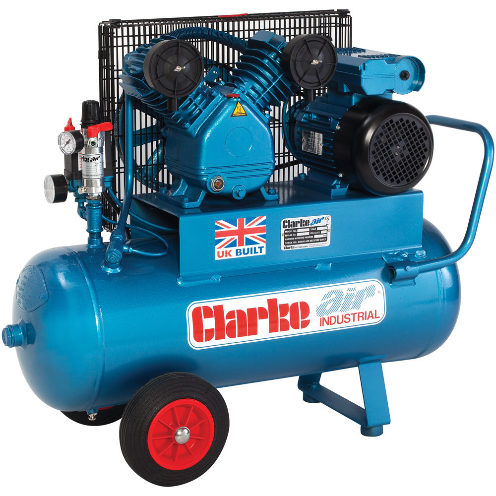 Clarke 2092800 XEPV16/50 (O/L) 14cfm 50 Litre 3HP Portable Industrial Air Compressor (230V)
