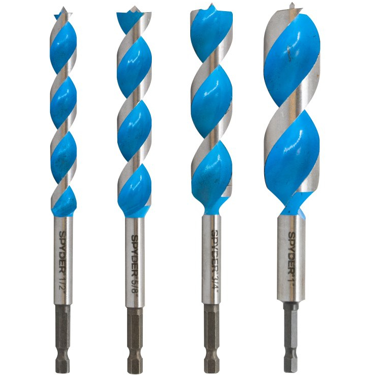 Spyder Stinger SPY15001UK 4-Piece Woodboring Metric Power Bit Set