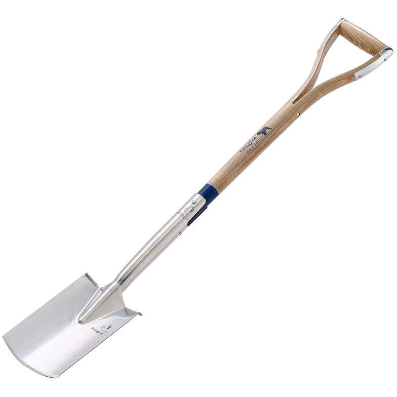 Bulldog PGBS28 Pedigree Stainless Steel Treaded Border Spade 28" Wood