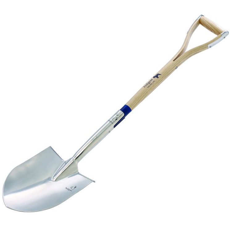 Bulldog PGRP Stainless Steel Round Point Spade 28" Wood