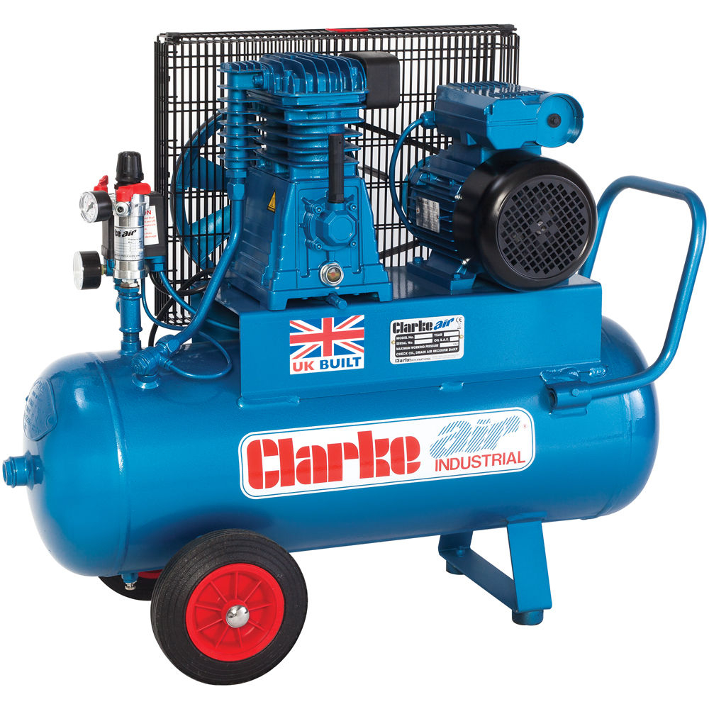 Clarke 2092620 XEP15/50 (O/L) 14cfm 50 Litre 3HP Portable Industrial Air Compressor (230V)