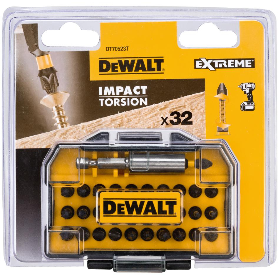 DeWalt DT70523T-QZ 32 Piece Extra Small Tough Case Extreme Impact Torsion 25mm Set