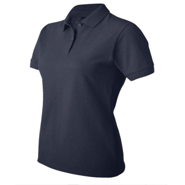 Gildan 94800L (S) Ladies Pique Polo 94800L - Navy Blue - SMALL - Clearance Item!