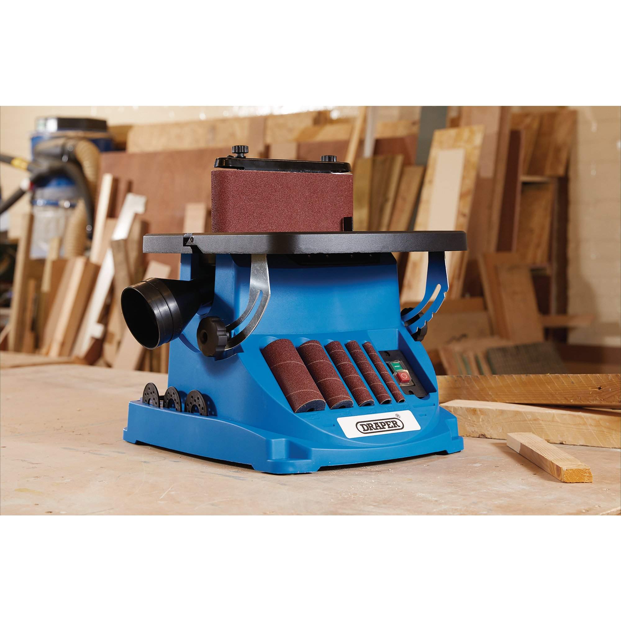 Draper 98425 OSBS450D 230 V Oscillating Spindle And Belt Sander, 450 W