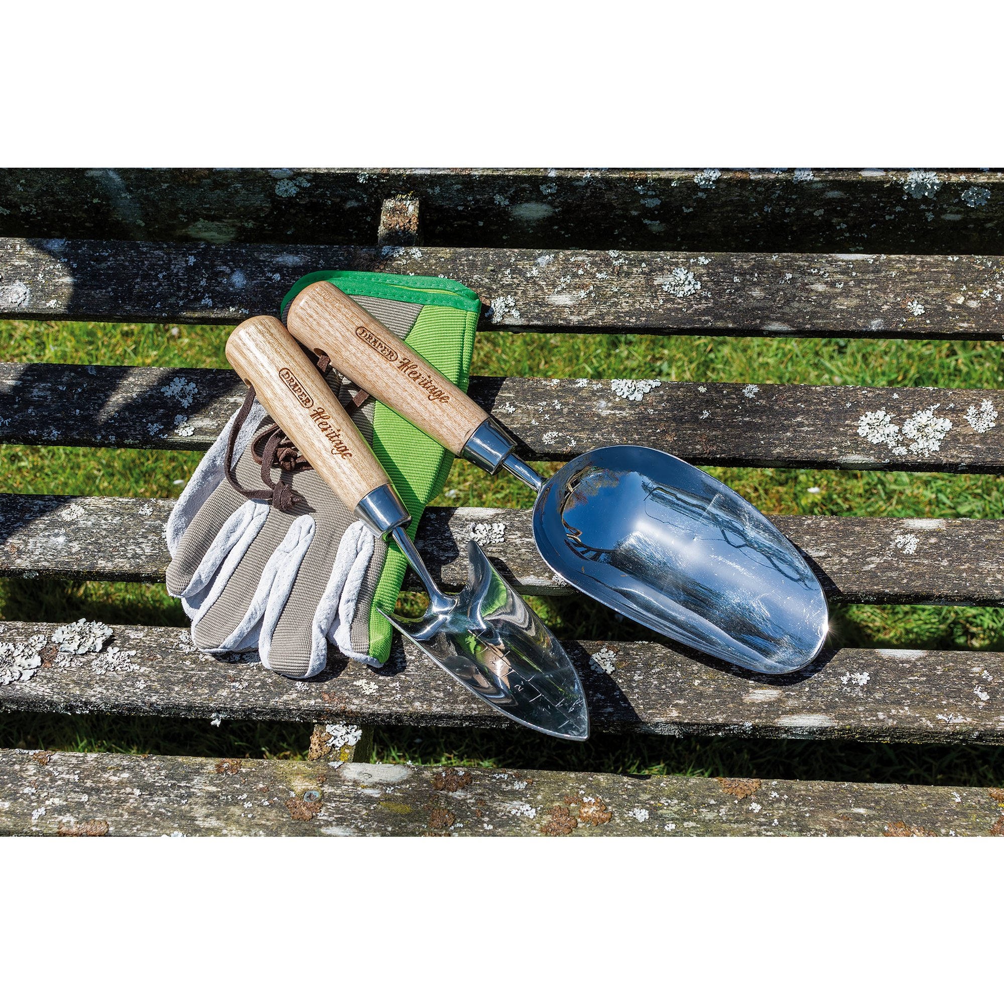 Draper 99024 DPSG/L Heritage Stainless Steel Potting Scoop with Ash Handle