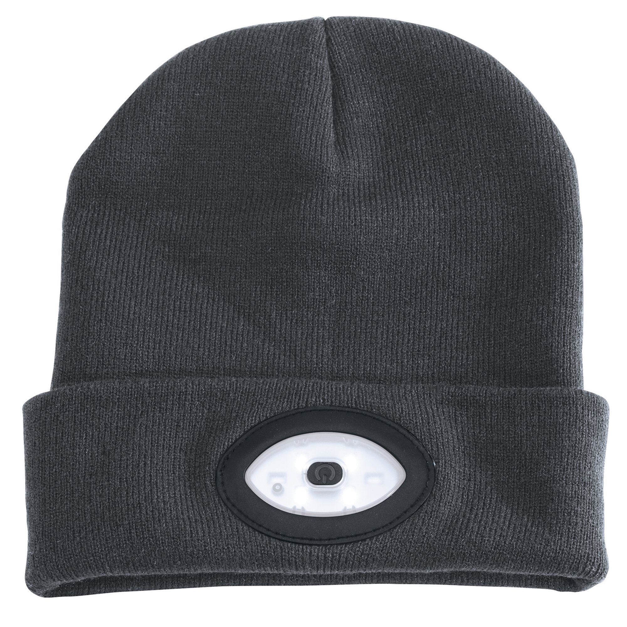 Draper 99522 Beanie with Rechargeable Built-In LED Headtorch (Grey)