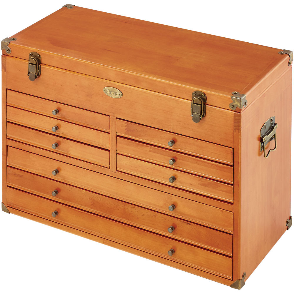Clarke 7635405 CMW-9B 9 Drawer Wooden Machinist Tool Chest