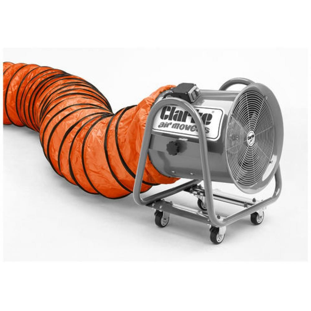 Clarke 3230241 16” Flexible PVC Duct for CAM400 Ventilation Fan – Orange