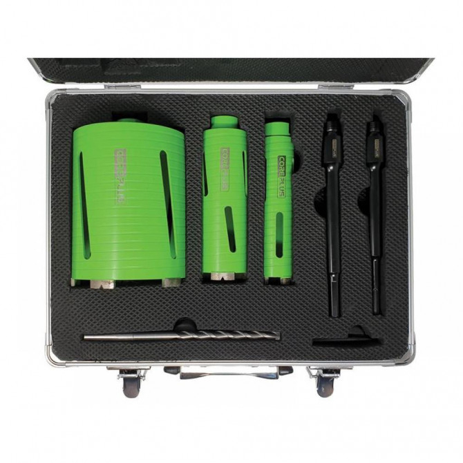 CorePlus CORDCDKIT7 DCDKIT7 Diamond Dry Core Drill Bit Set, 7 Piece