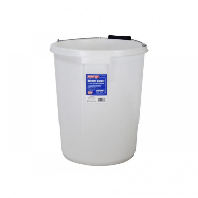 Faithfull FAI5GBUCKET  Mixing Bucket 25 litre (5 gallon) - White