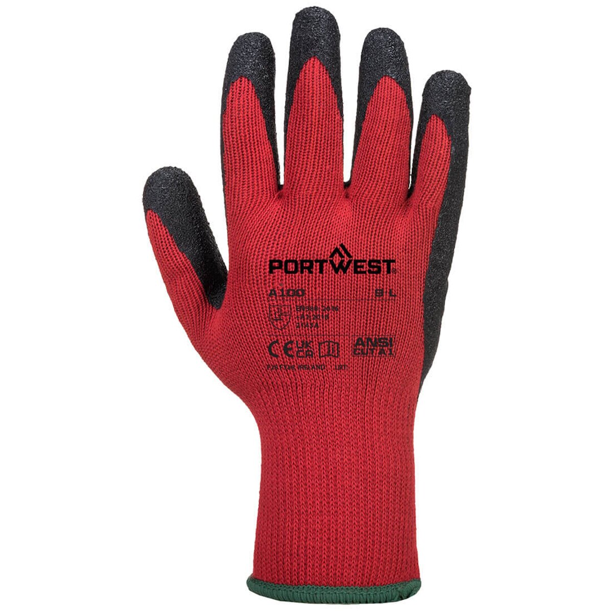 Portwest A100 Grip 10 Latex Gloves - Pack of 12