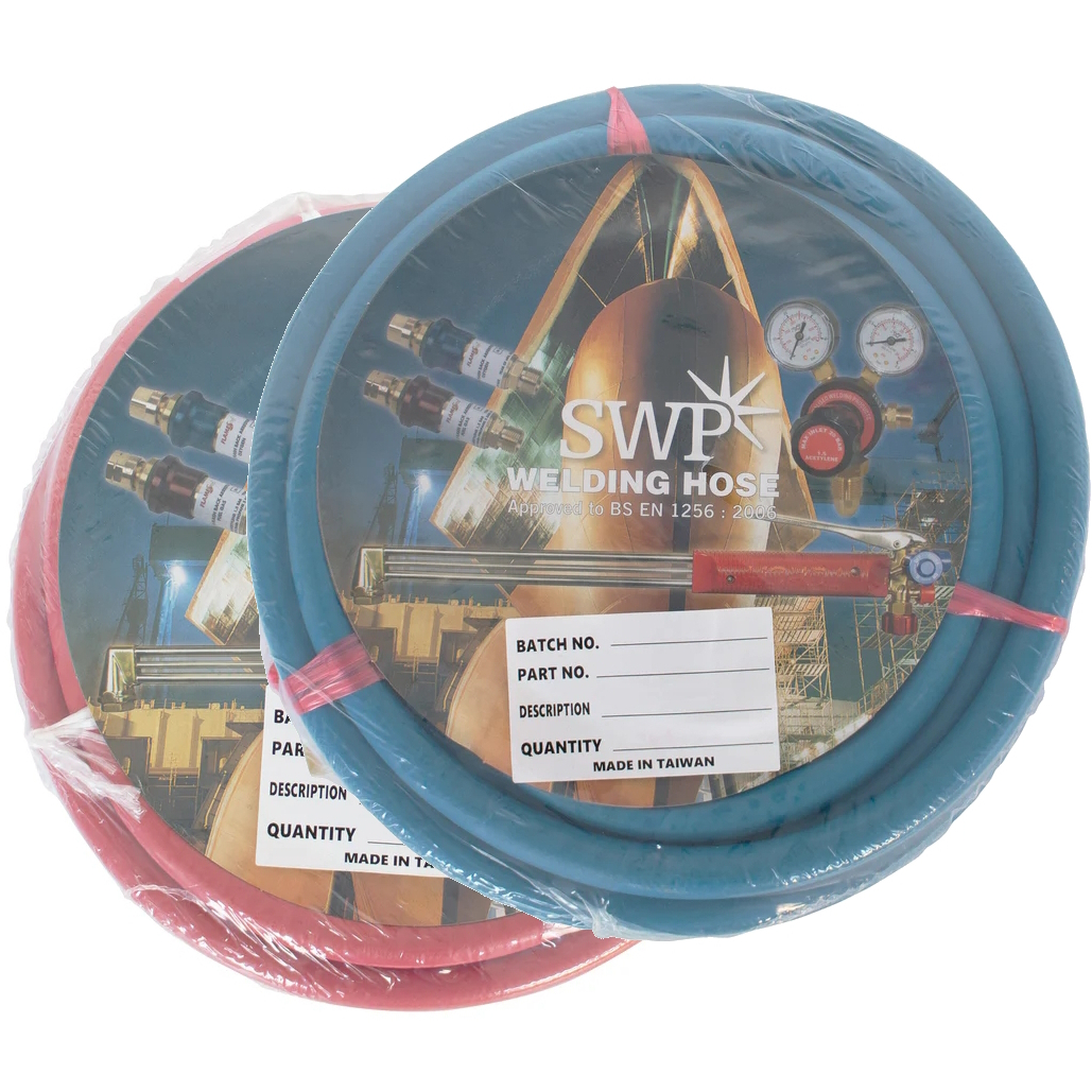 SWP 1339 Oxygen/Acetylene Welding/Cutting Hose Set 1/4"BSP x 10Mtr (BS EN 559)