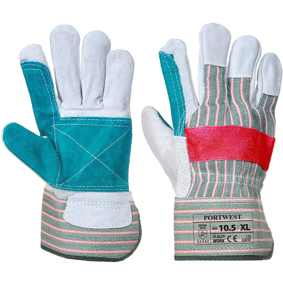 Portwest A229 Double Palm Leather Rigger 320 Cow Split XL