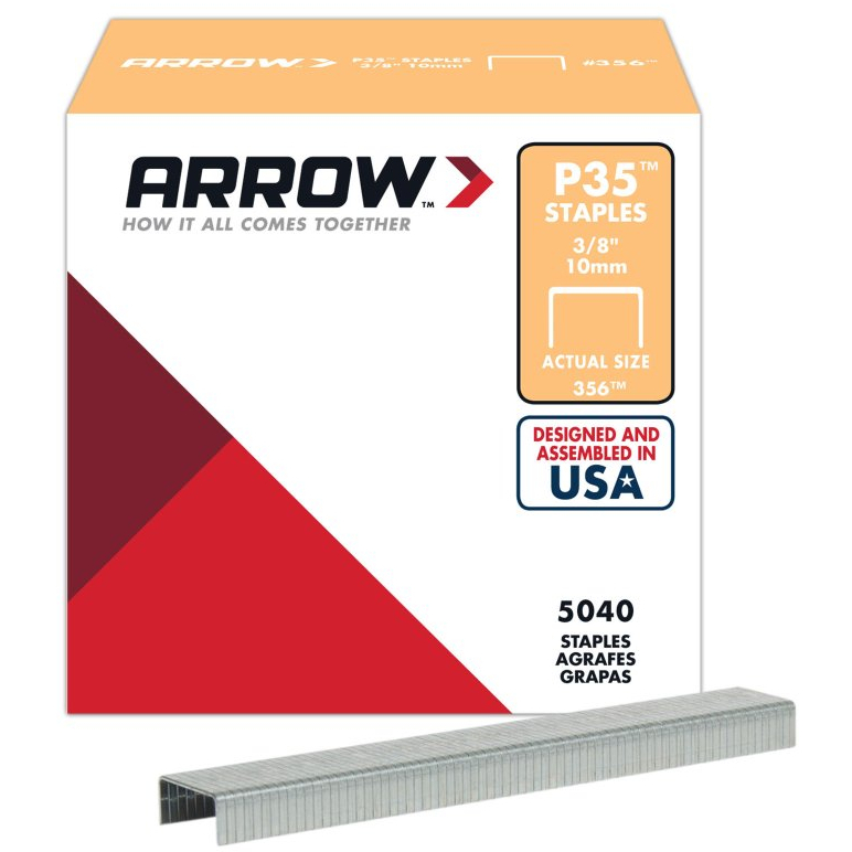 Arrow A356 10mm (3/8") Staples for P35 (Box of 5,000)