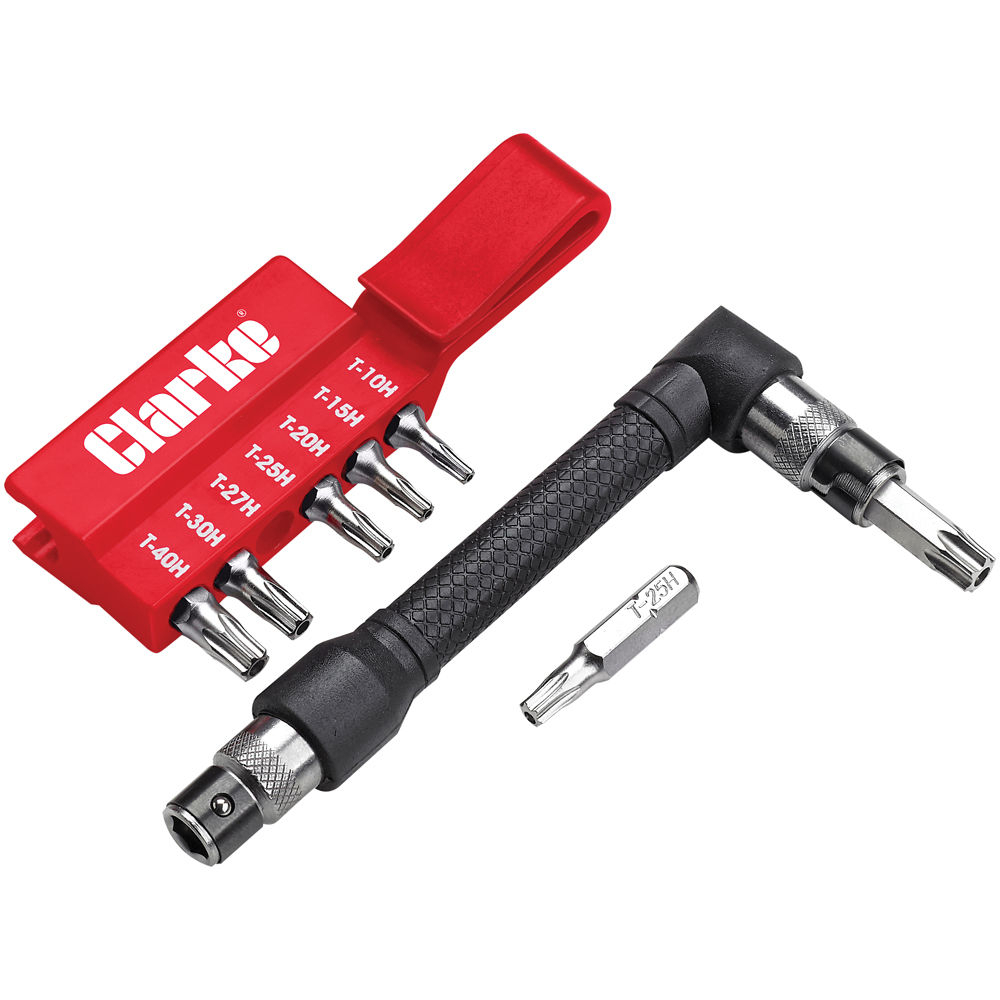 Clarke 1700439 PRO 39 8 piece TX Tamper Proof Bit Set