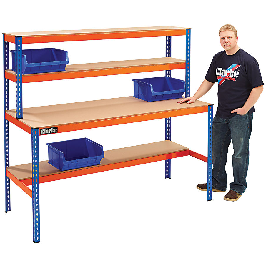 Clarke 7637882 CWB450WS Heavy Duty Boltless Workstation