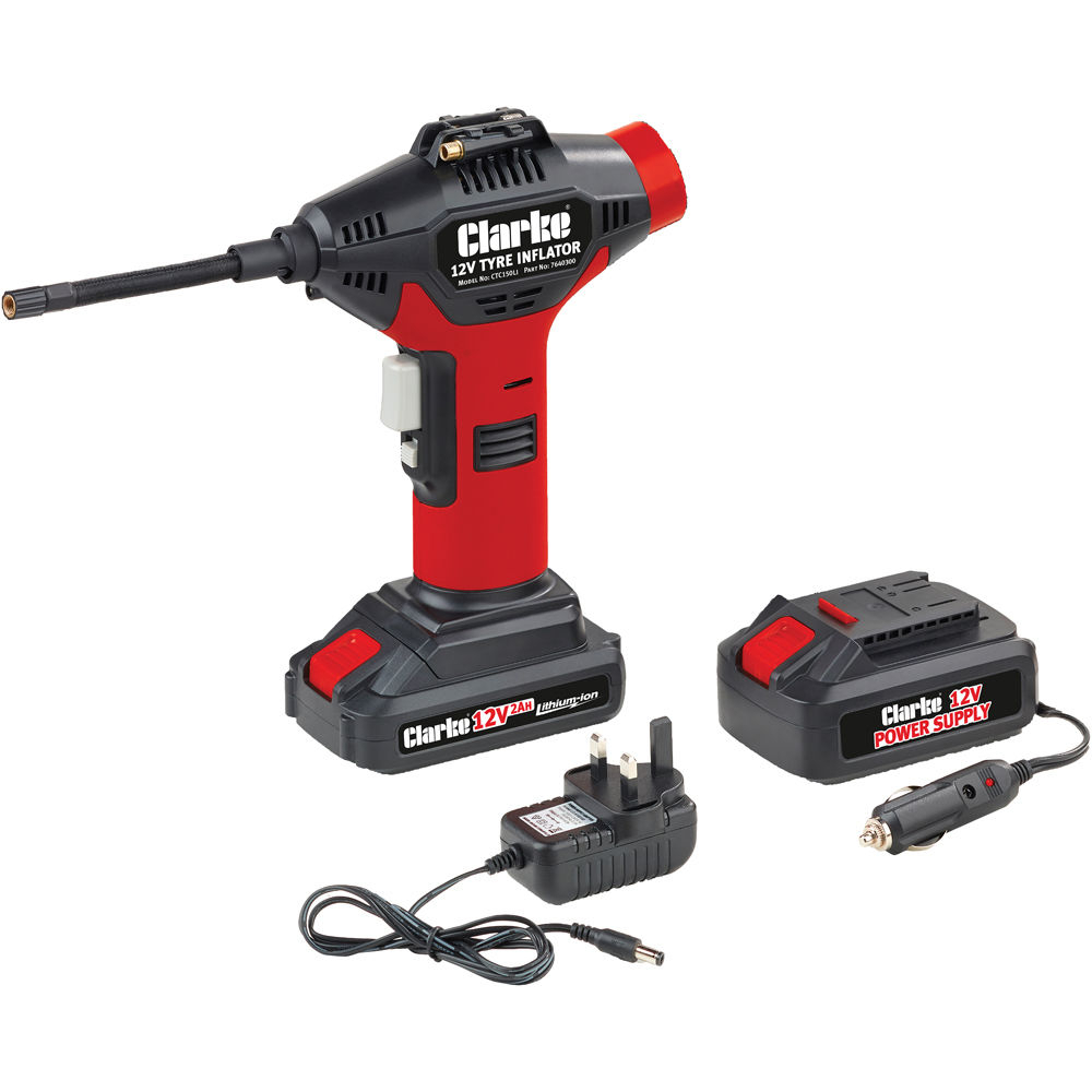 Clarke 7640300 CTC150Li 12V Cordless Digital Tyre Inflator 