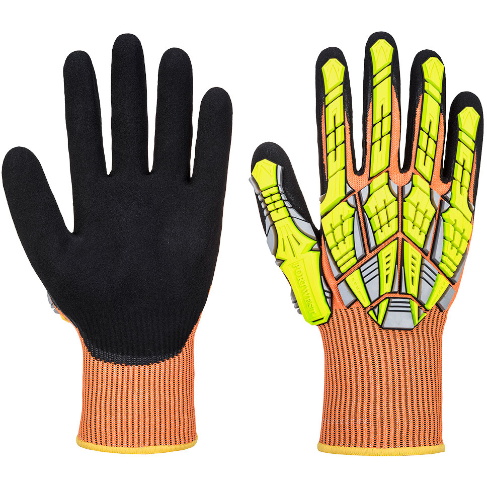 Portwest A727 DX VHR Anti-Impact Glove - Orange/Yellow