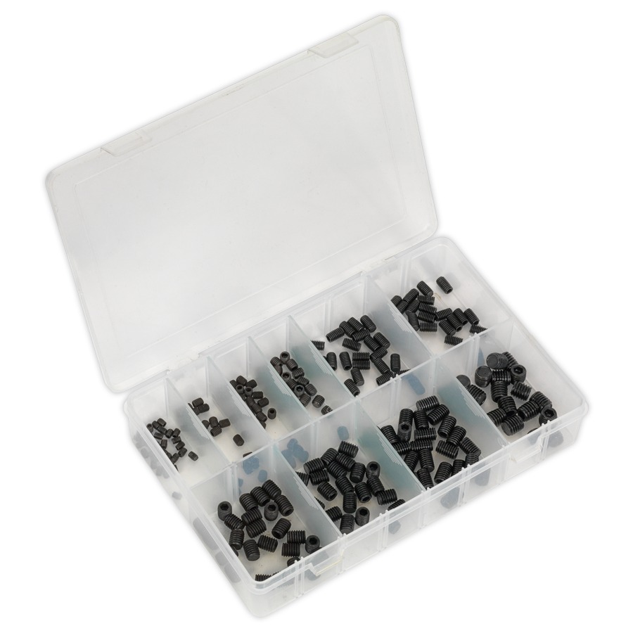 Sealey AB045GS Grub Screw Assortment 250pc M4-M10 DIN 916 Metric