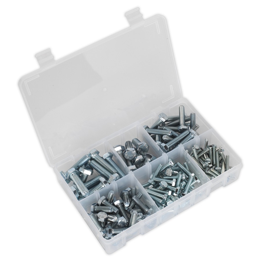 Sealey AB048SS Setscrew Assortment 150pc Metric M5-M10 High Tensile DIN 933